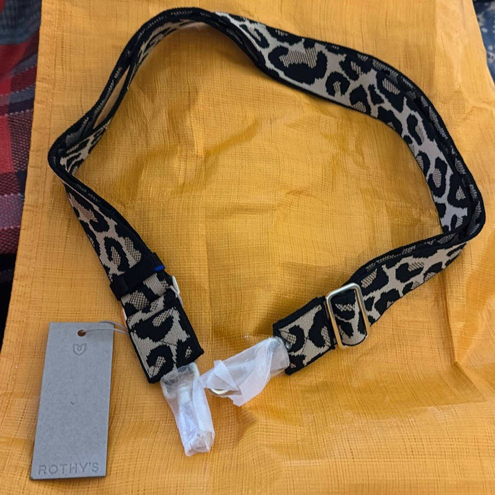 Rothy’s purse/bag strap. New w/tag. Leopard print.